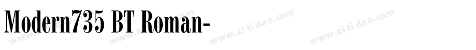 Modern735 BT Roman字体转换
